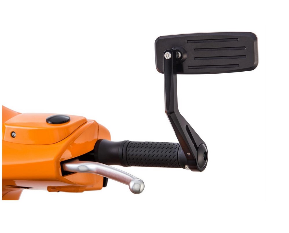 Rétroviseur final de guidon ACTION pour Vespa gauche ou droite, noir