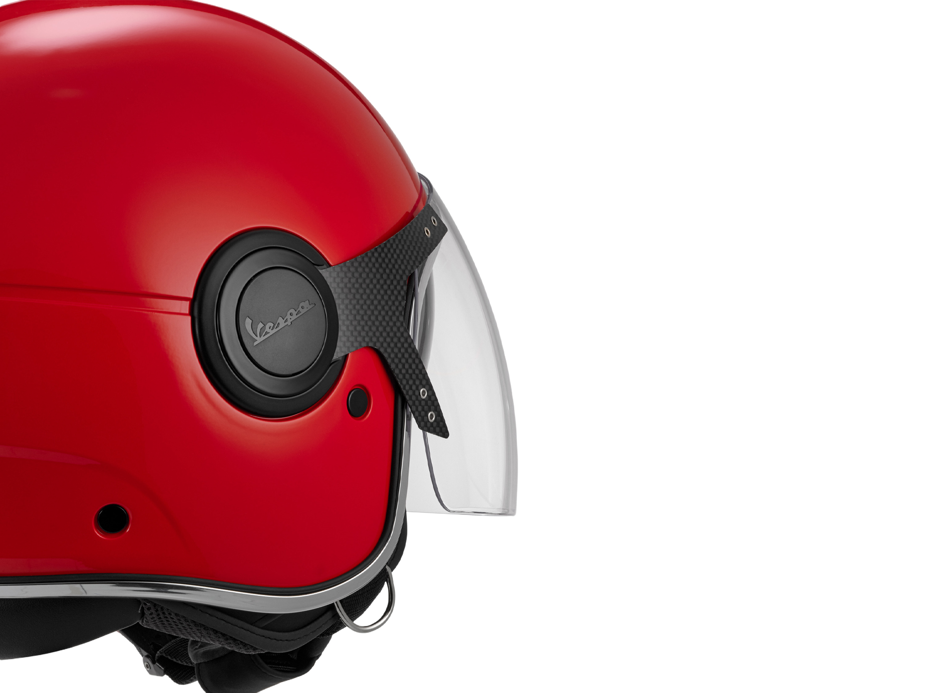 Vespa casque jet, Vespa Argentario, rouge