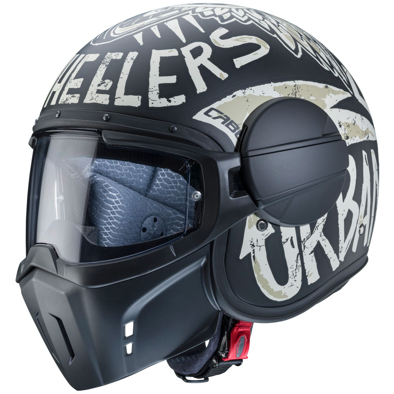 Caberg casque Ghost Nuke, noir mat/gris