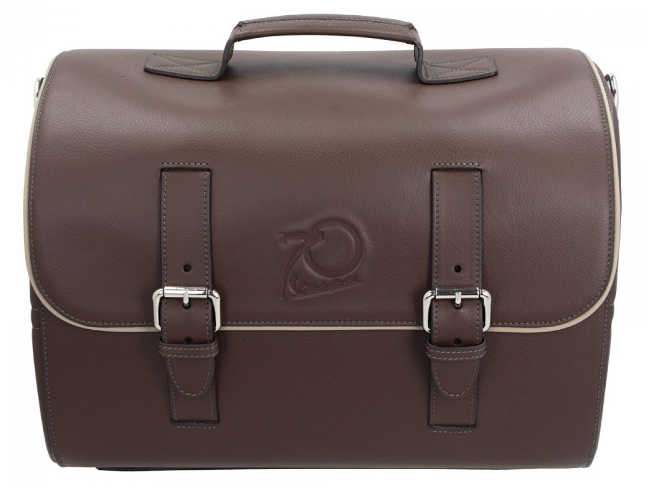 Sac en cuir d'origine Vespa version 70 ans - marron