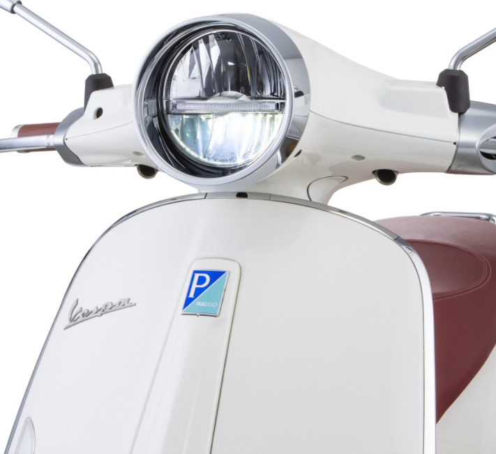 Phare LED pour Vespa Primavera 50-150ccm 2T/4T (-'18), noir mat
