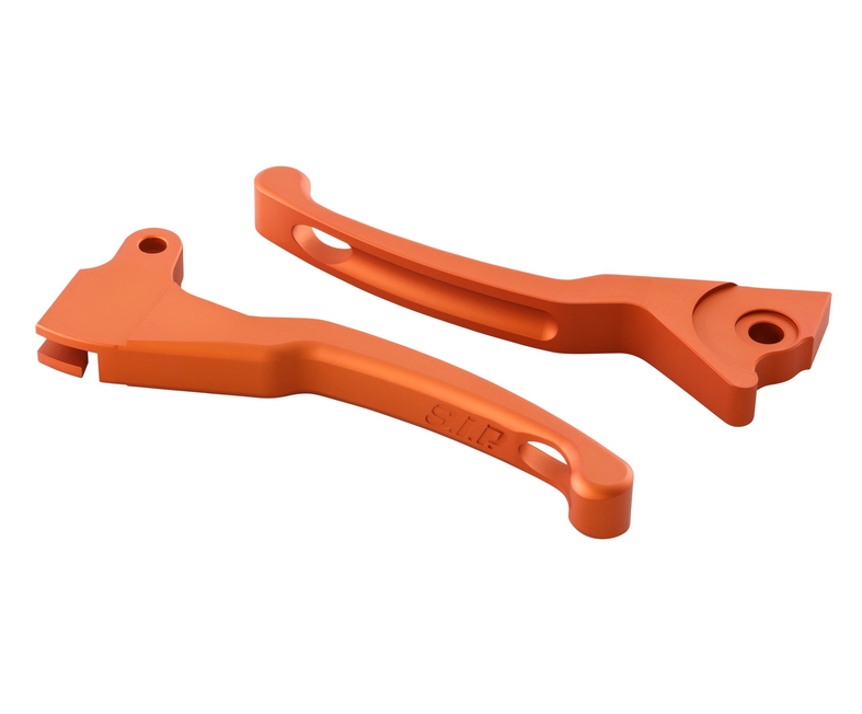 Kit levier de frein sport Shorty pour Vespa LX /LXV /S /Primavera /Sprint 50-150ccm, orange mat