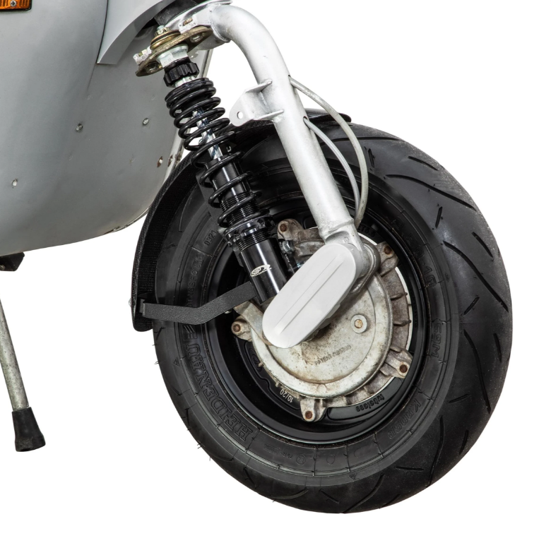 Aile 2.0 Garelli Race EVO II pour Vespa PX 80-200ccm, carbone clair, support noir