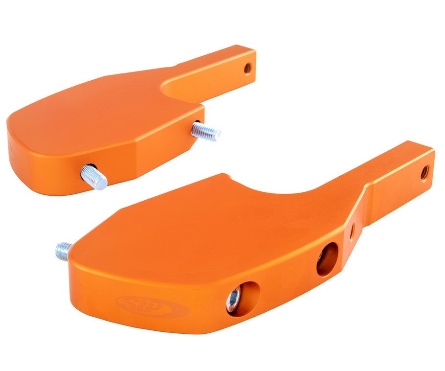 Adaptateur de repose-pieds passager pour Vespa GTS/GTS Super/GTV/GT 60/GT/GT L 125-300ccm, orange mat