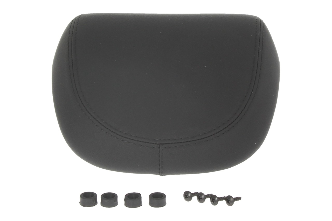 Kit top case 32L nero cosmo (98/A), coussin dorsal noir pour Vespa Primavera