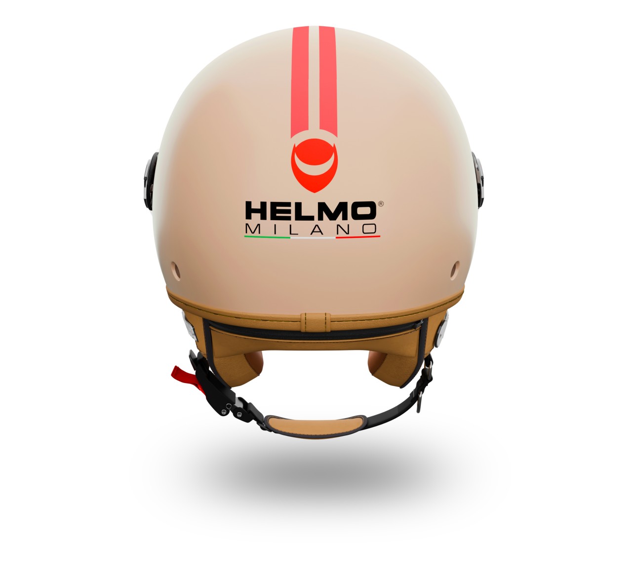Helmo Milano Demi Jet Veloce rouge mat