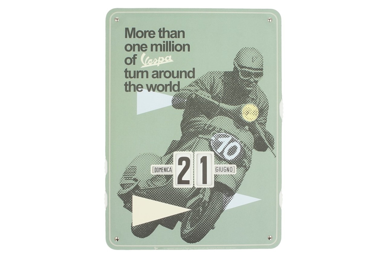 Calendrier sans fin Vespa