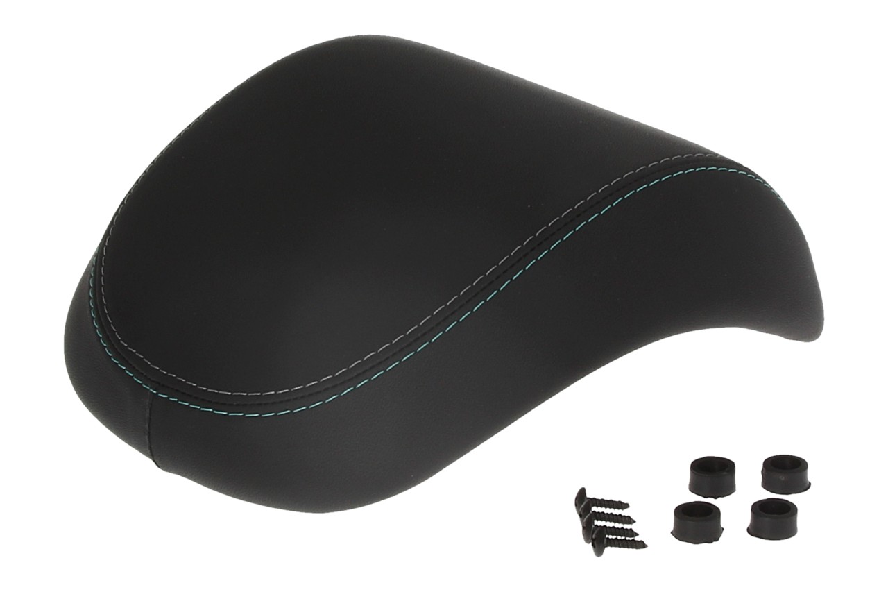 Kit top case 32L jaune (L08), coussin dorsal noir pour Vespa Primavera