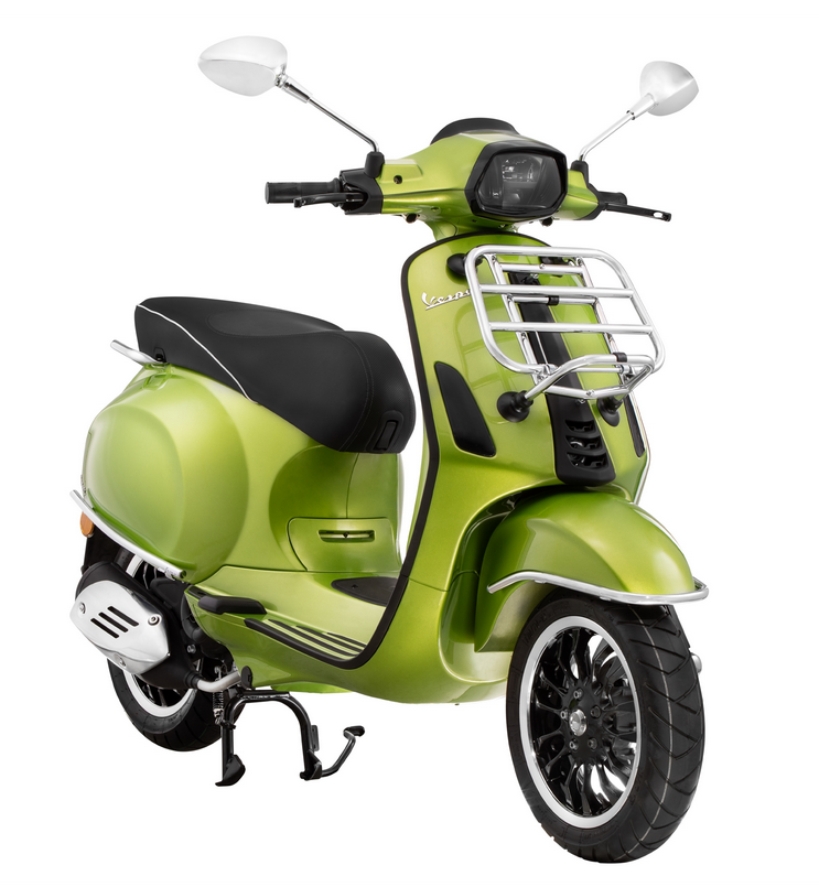 Porte-bagages avant pour Vespa Primavera /Sprint /Elettrica 50-150ccm, pliable, chrome