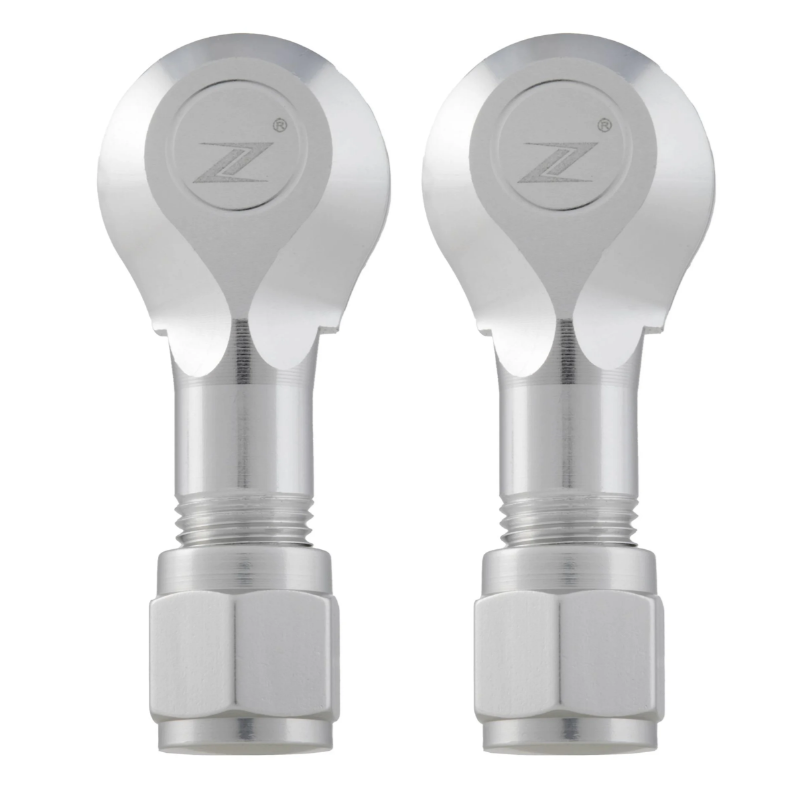 Embout de valve ZELIONI pour pneu/jante sans chambre à air 80°, argenté