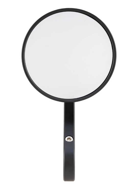 Rétroviseur d'extrémité de guidon pour Vespa, gauche ou droite, rond, noir mat