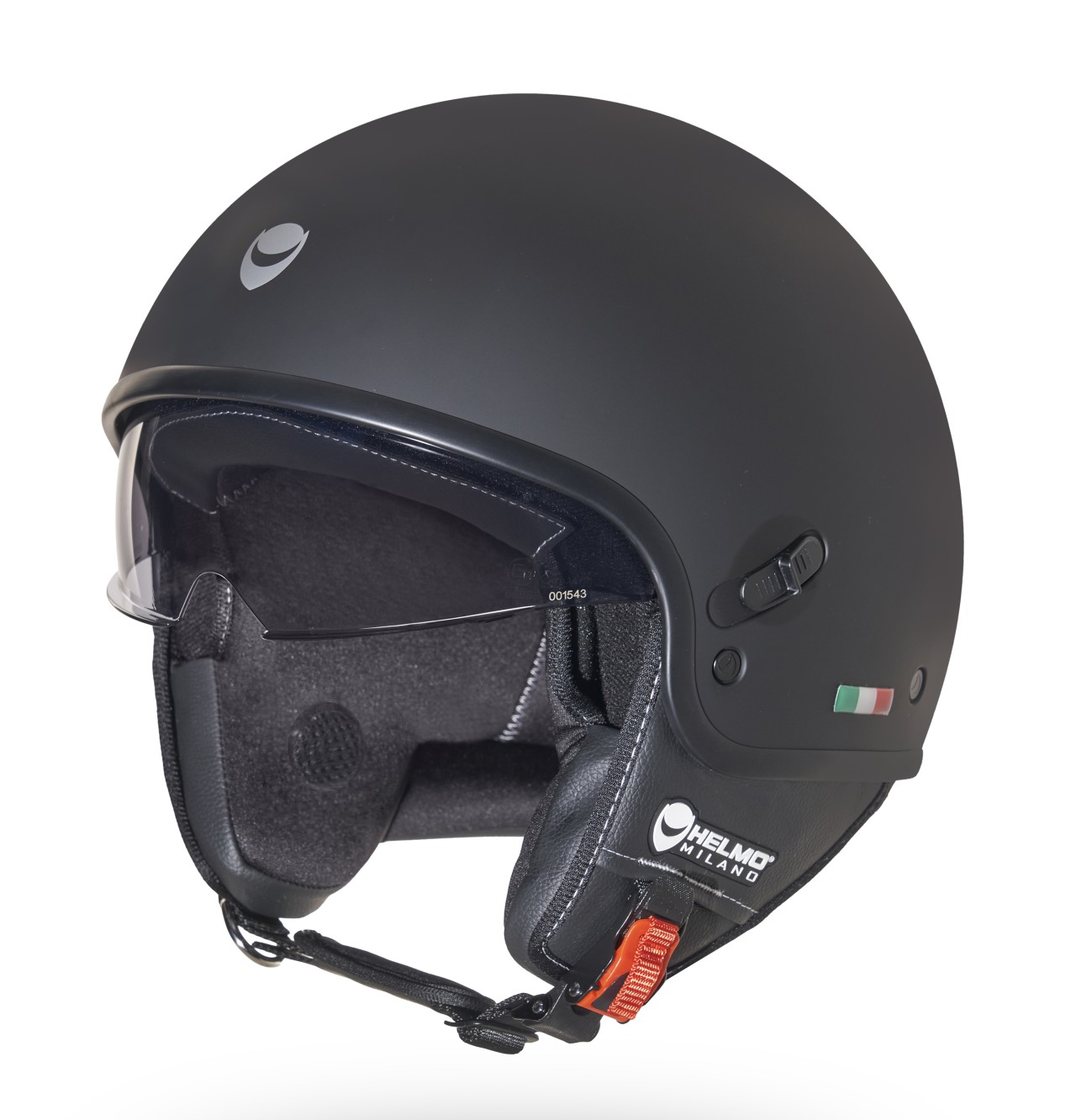 Helmo Milano Demi Jet Puro Slider noir mat