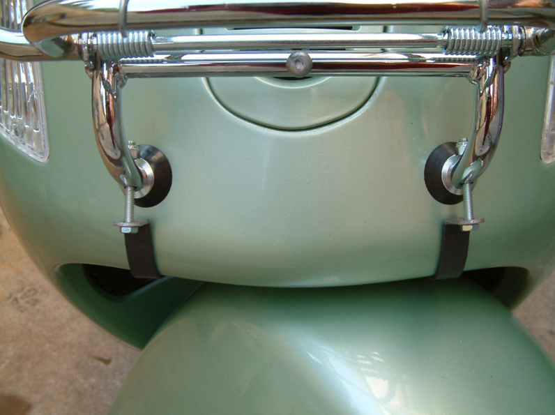 Porte-bagages avant pour Vespa GTS/GTS Super/GTV/GT 60/GT/GT L 125-300ccm, pliable, chrome