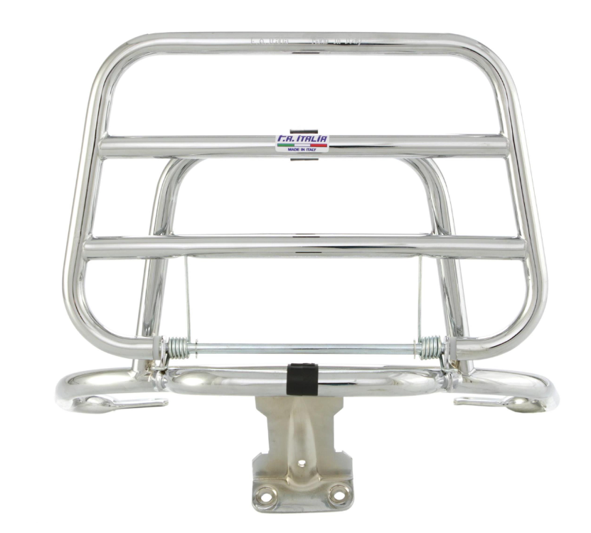 Porte-bagages arrière pour Vespa LX /LXV /S 50-150ccm, pliable, chrome