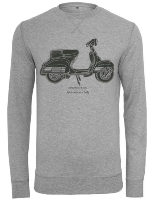 Sweat "La vie est meilleure en rallye", gris homme