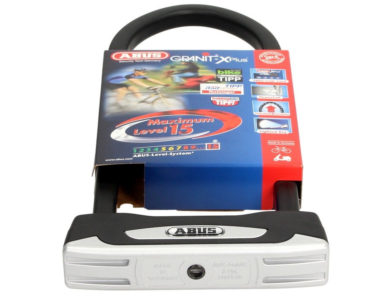 Antivol à arceau ABUS 300x108 Granit X-Plus 54 pour moto, scooter & Vespa