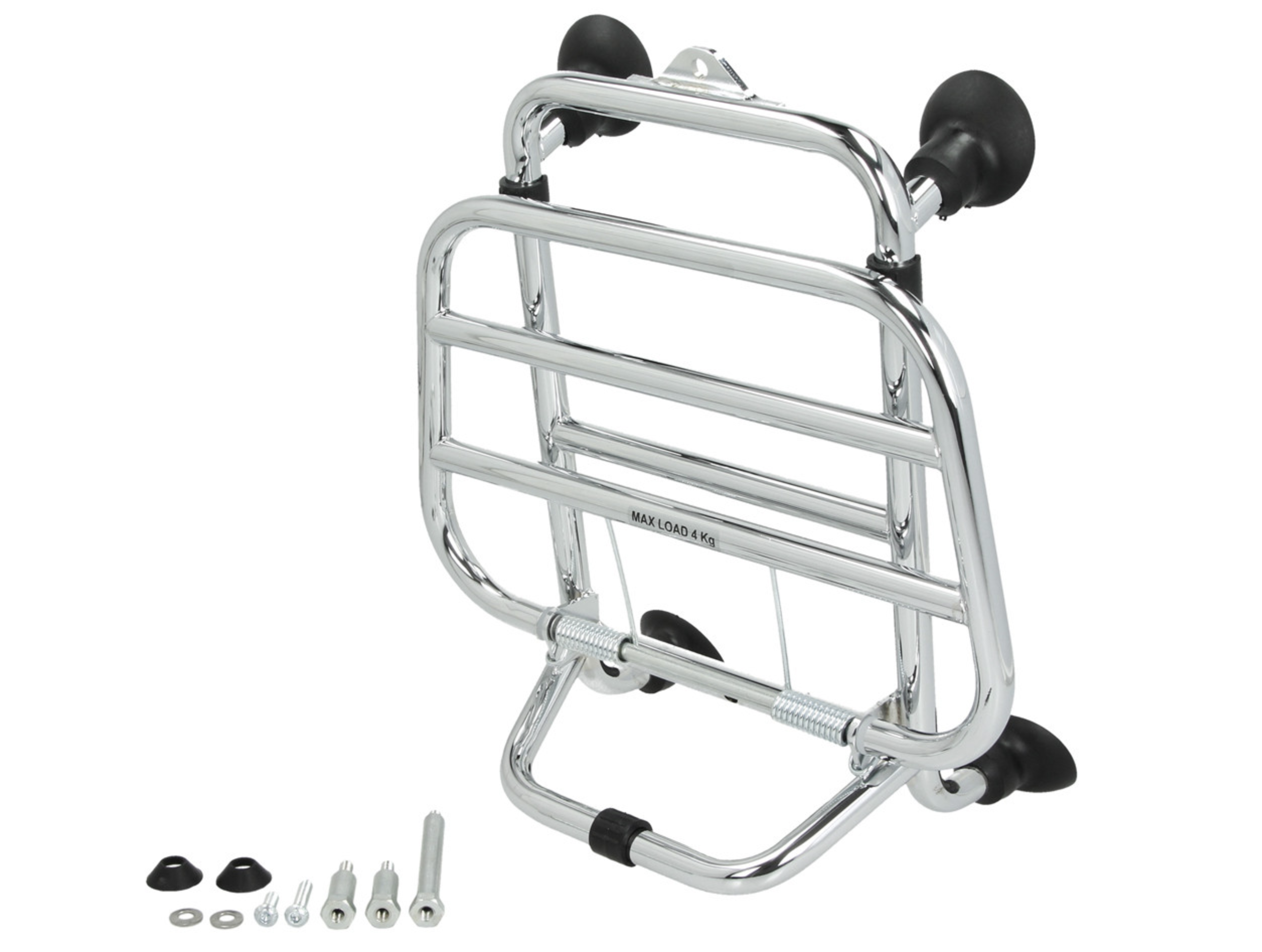 Porte-bagages avant rabattable chromé pour Vespa GTS Vespa d'origine