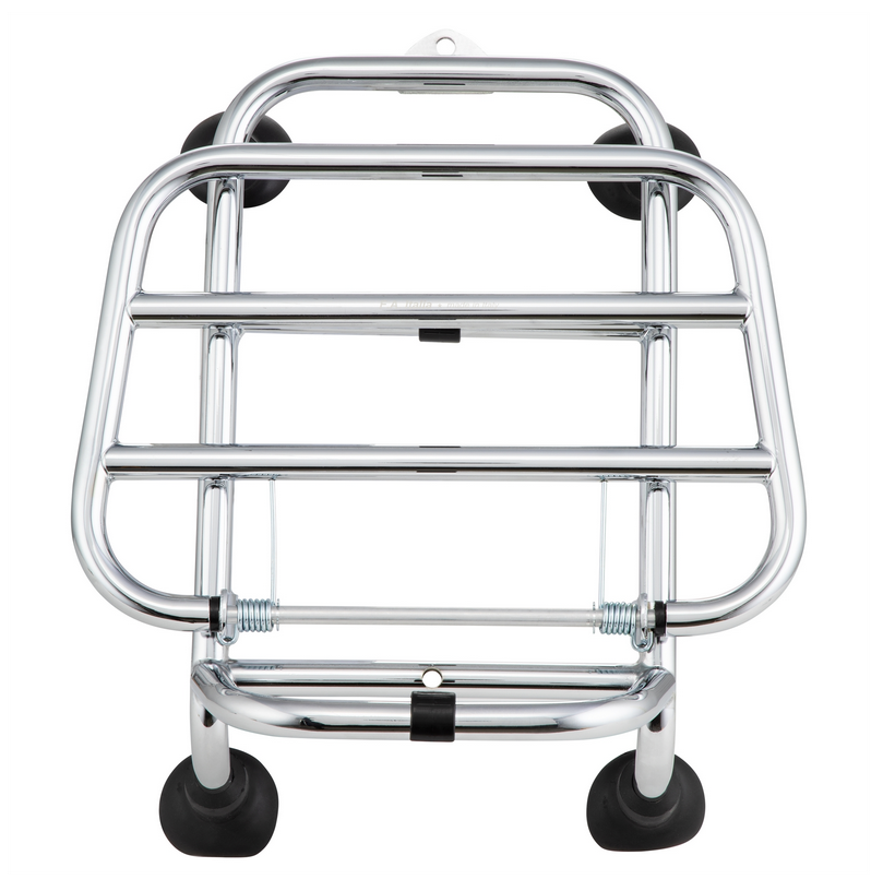 Porte-bagages avant pour Vespa GTS /GTS Super HPE /GTV 125/300 ('19-), pliable, chrome
