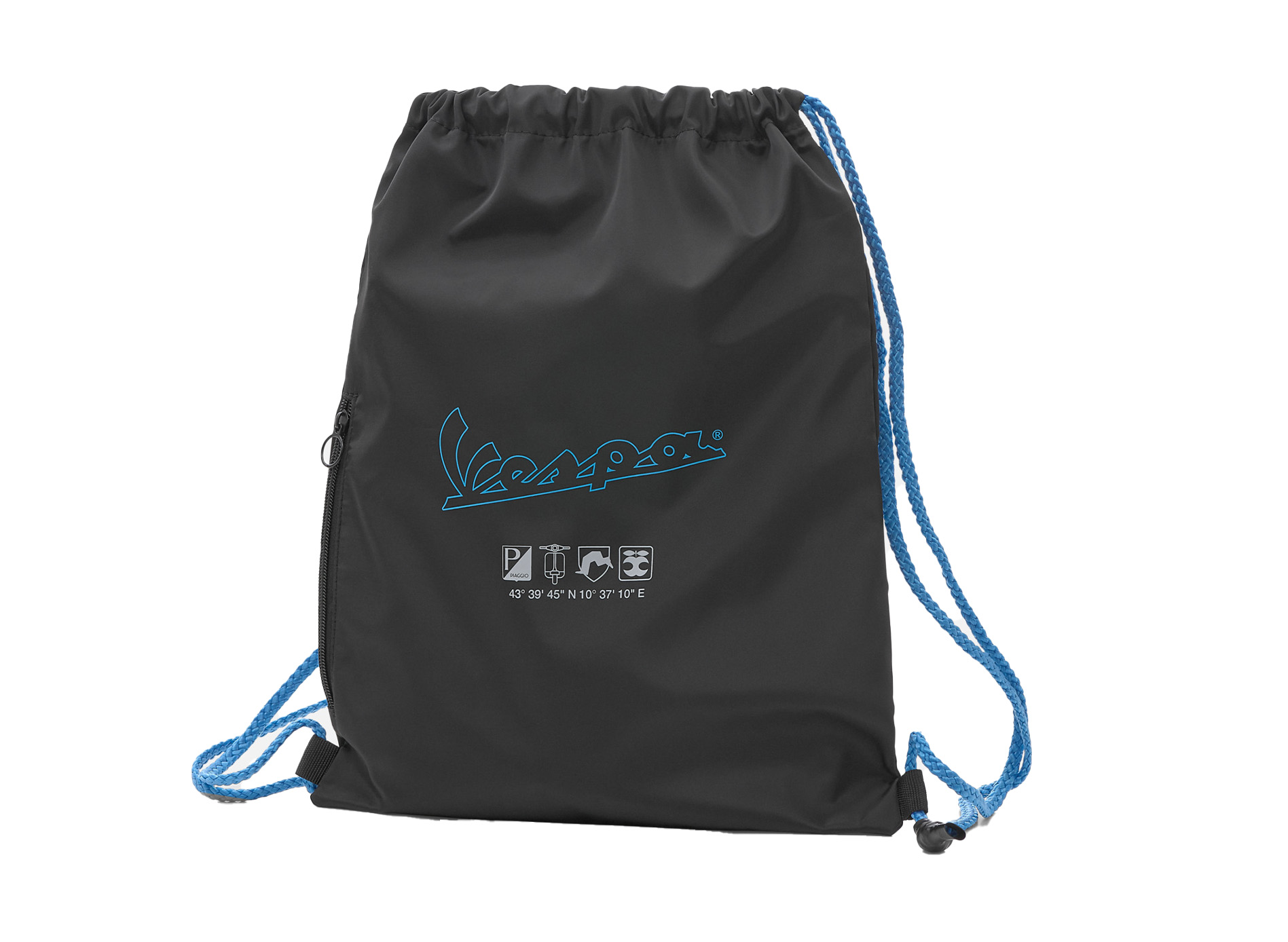 Sac de sport/sac à dos Vespa noir bleu Collection DEC