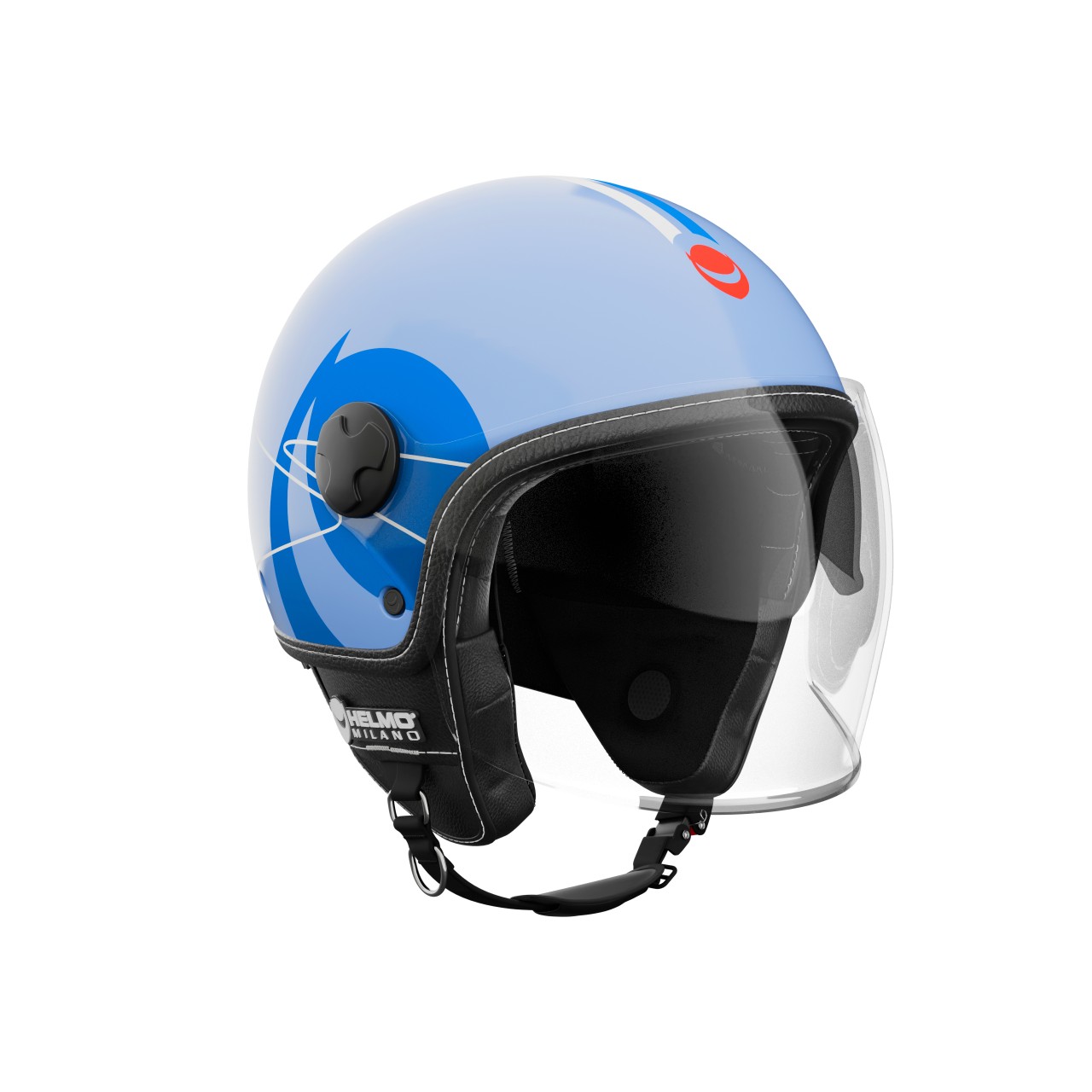 Helmo Milano Demi Jet Eos bleu brillant