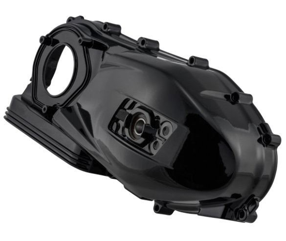 Couvercle de vario pour Vespa GTS/GTS Super 125/150ccm 4T LC iGet (Euro4), noir brillant