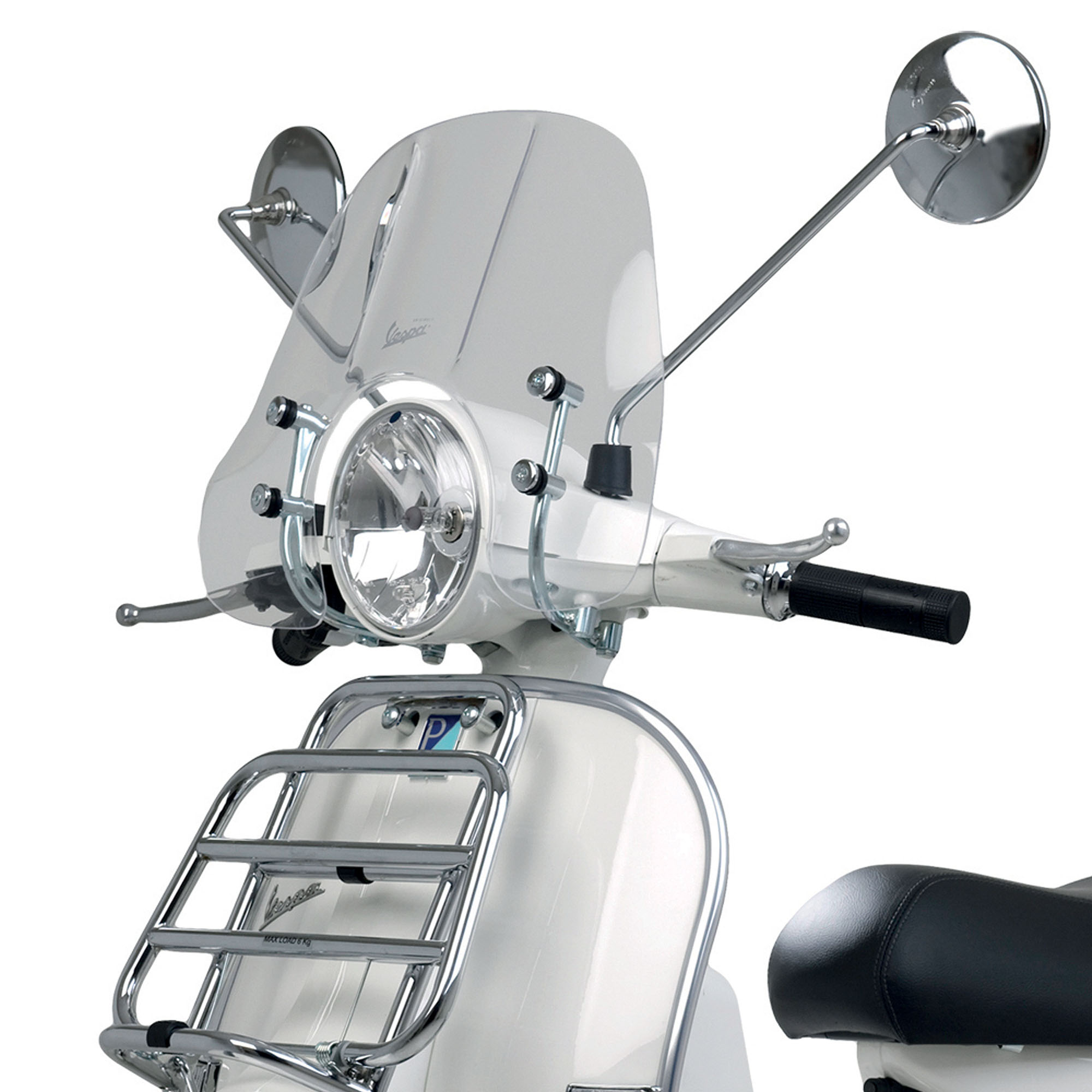 Porte-bagages pliant d'origine Vespa avant chromé Vespa PX