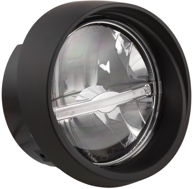 Phare LED pour Vespa Primavera 50-150ccm 2T/4T (-'18), noir mat