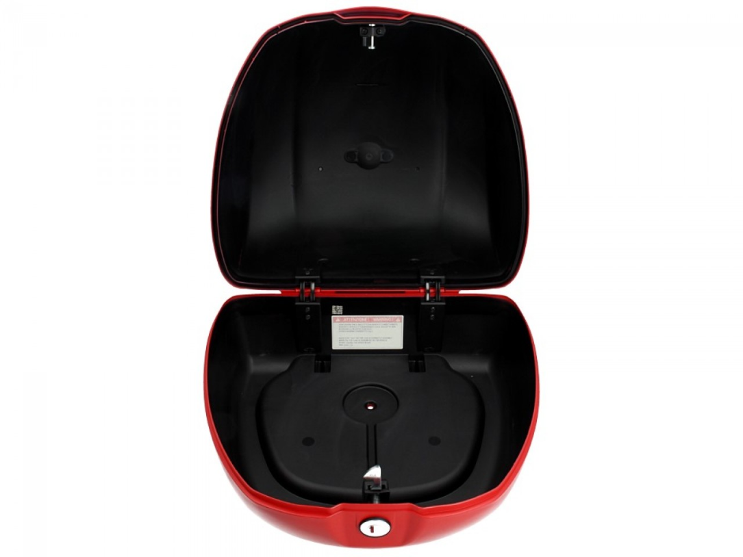 Top case original 32 l. pour Vespa Primavera rouge dragon mat 896/A