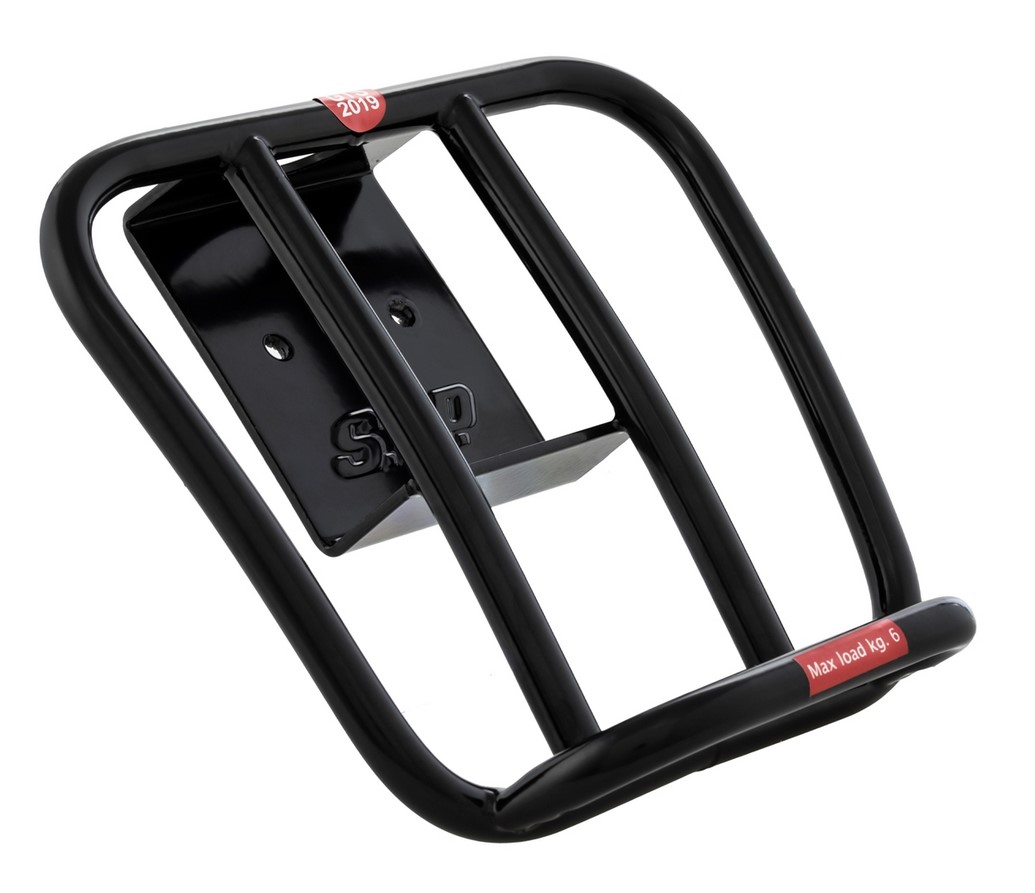 Porte-bagages arrière 70's pour Vespa GTS / GTS Super HPE 125-300 ('19-), noir brillant