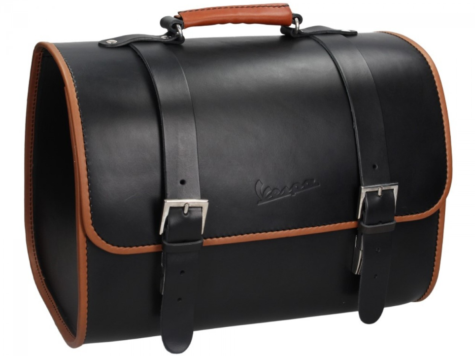 Sac en cuir Vespa d'origine - noir