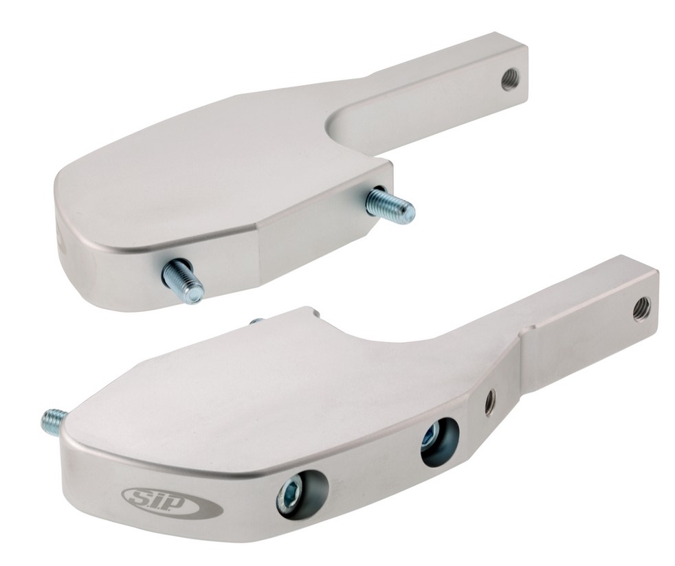 Adaptateur de repose-pieds passager pour Vespa GTS/GTS Super/GTV/GT 60/GT/GT L 125-300ccm, argent mat
