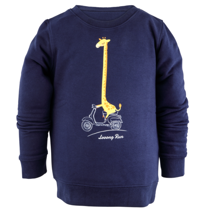 Sweatshirt pour enfants "Looong Run", bleu