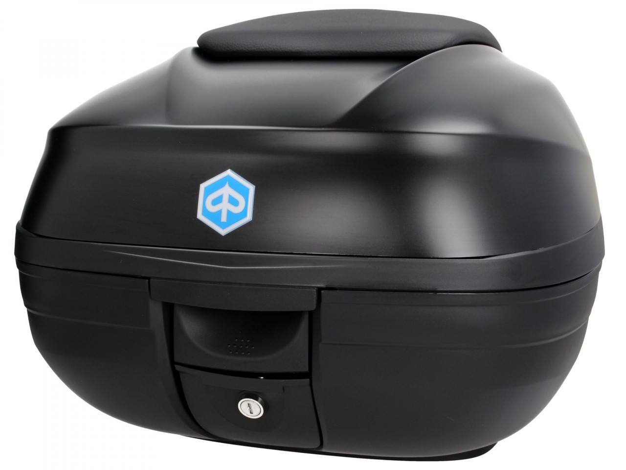 Top Case, 37 l, (NO_noir mat 93/B) incl. coussin dorsal pour Piaggio MP3 500 Sport Advance HPE