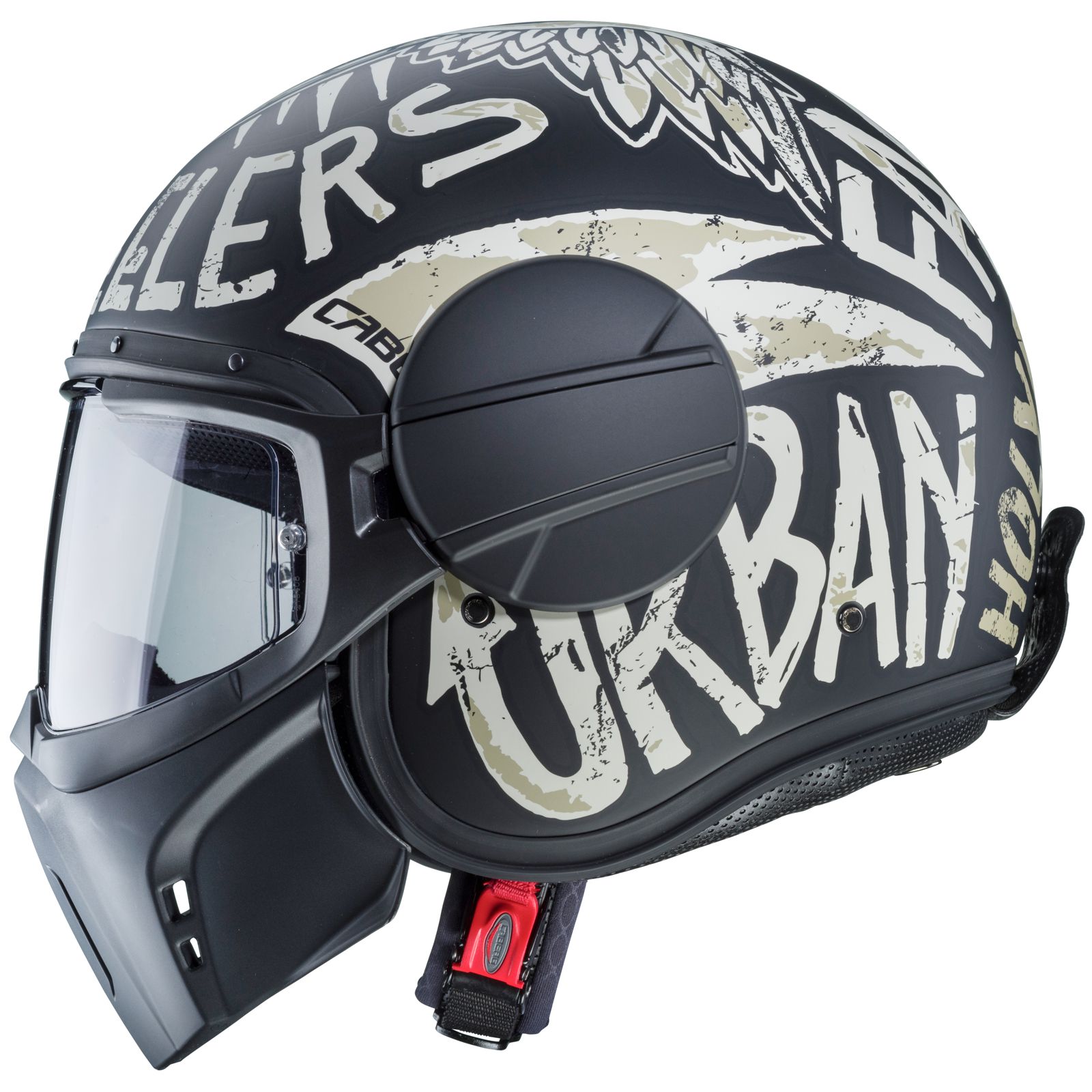 Caberg casque Ghost Nuke, noir mat/gris