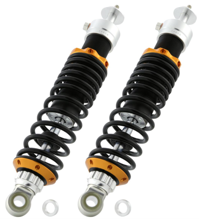 Amortisseur arrière pour Vespa GTS/GTS Super/GTV/GT 60/GT/GT L, argent/orange