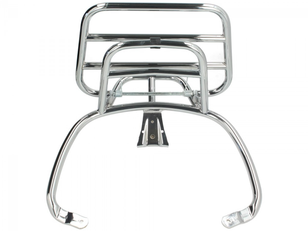 Porte-bagages arrière pliable Vespa Primavera / Sprint / Elettrica - Chrome