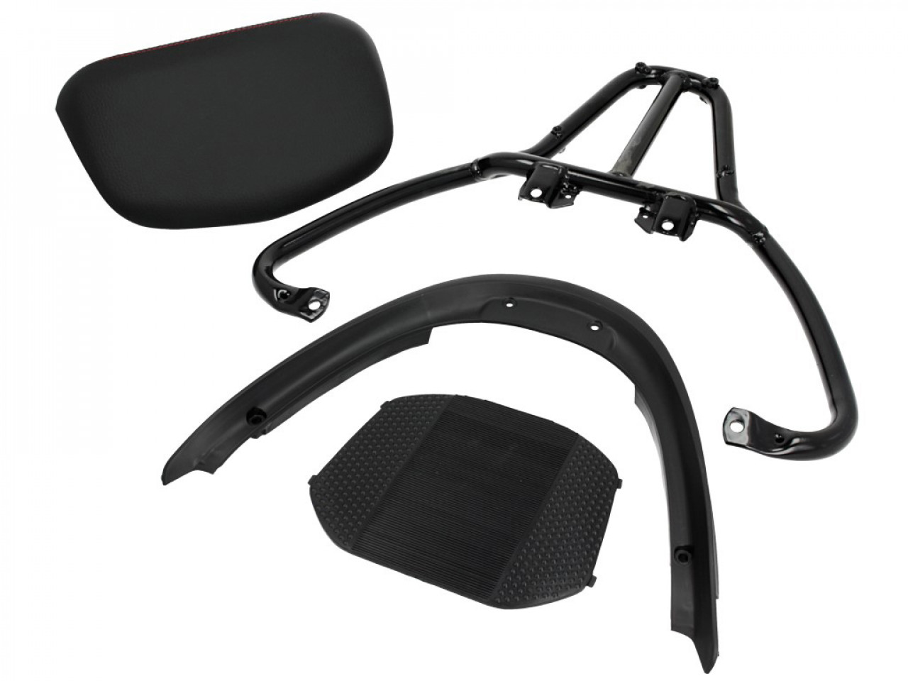Kit Top Case (avec plaque de fixation), 37 l, gris pour Piaggio MP3 125 / 300 / Sport HPE