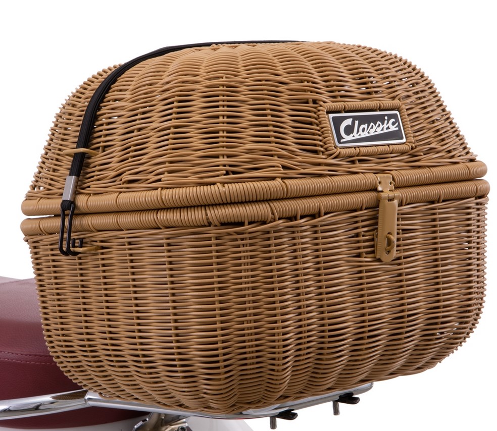 Panier à bagages Kit Classic pour Vespa GTS/GTV/GT60 125-300ccm, marron