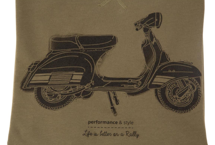 Sweat "La vie est meilleure en rallye", homme vert olive