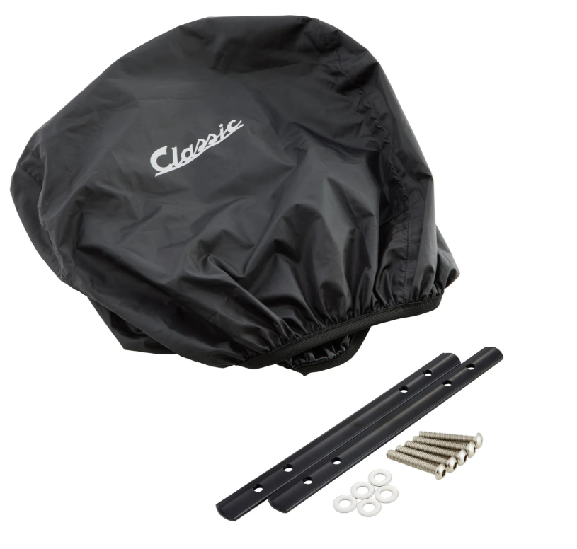 Kit panier à bagages "Classic" avec pont à bagages pour Vespa LX/LXV/S 50-150ccm, marron foncé