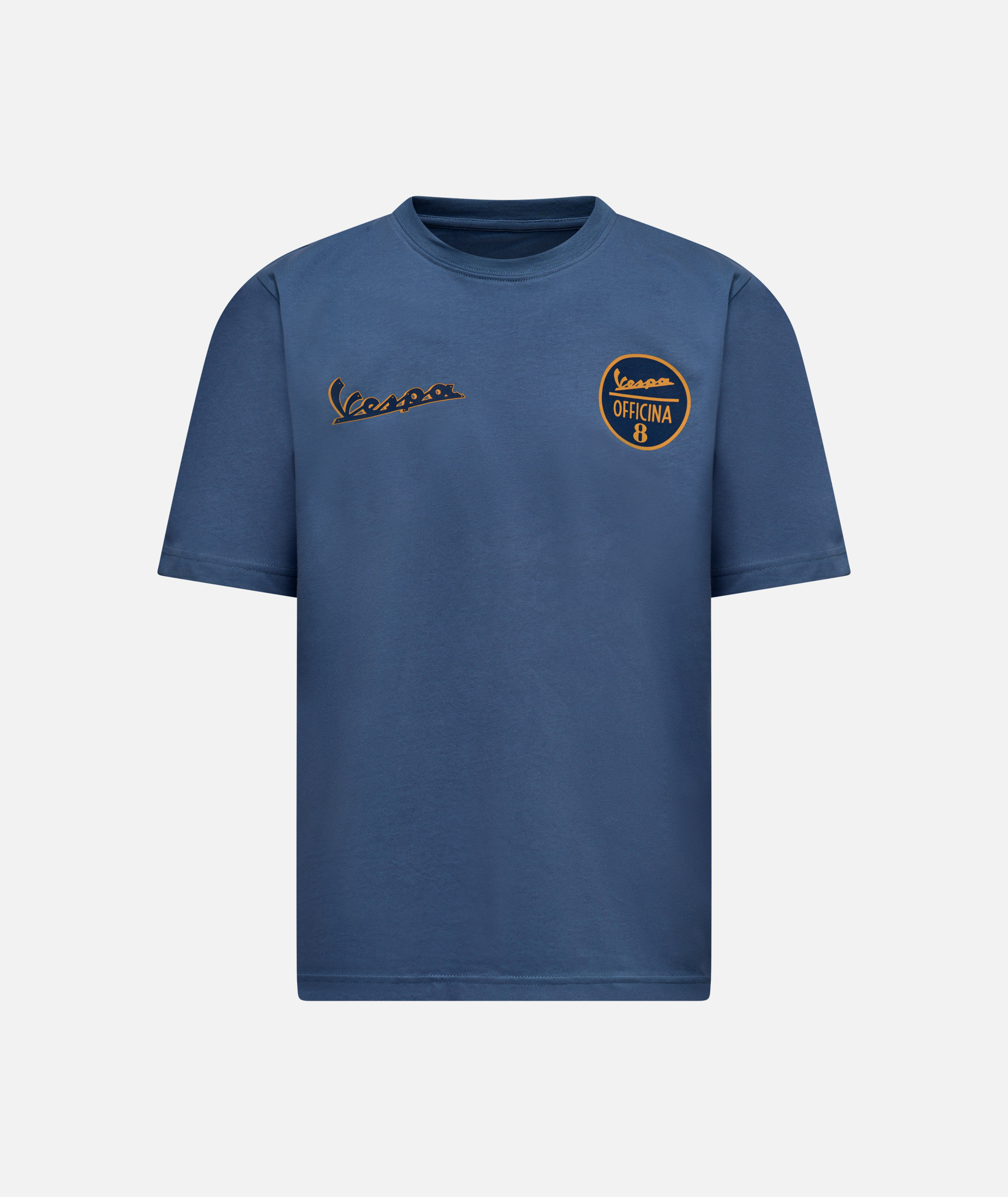 T-shirt Vespa Officina 8 bleu