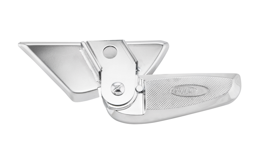 Repose-pieds droit et gauche pour Vespa LX /LXV /S 50-150ccm, chrome/chrome