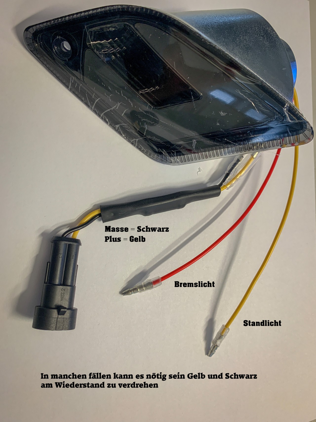 LED clignotant avant, clair pour Vespa GT, GTL, GTV, GTS 125-300