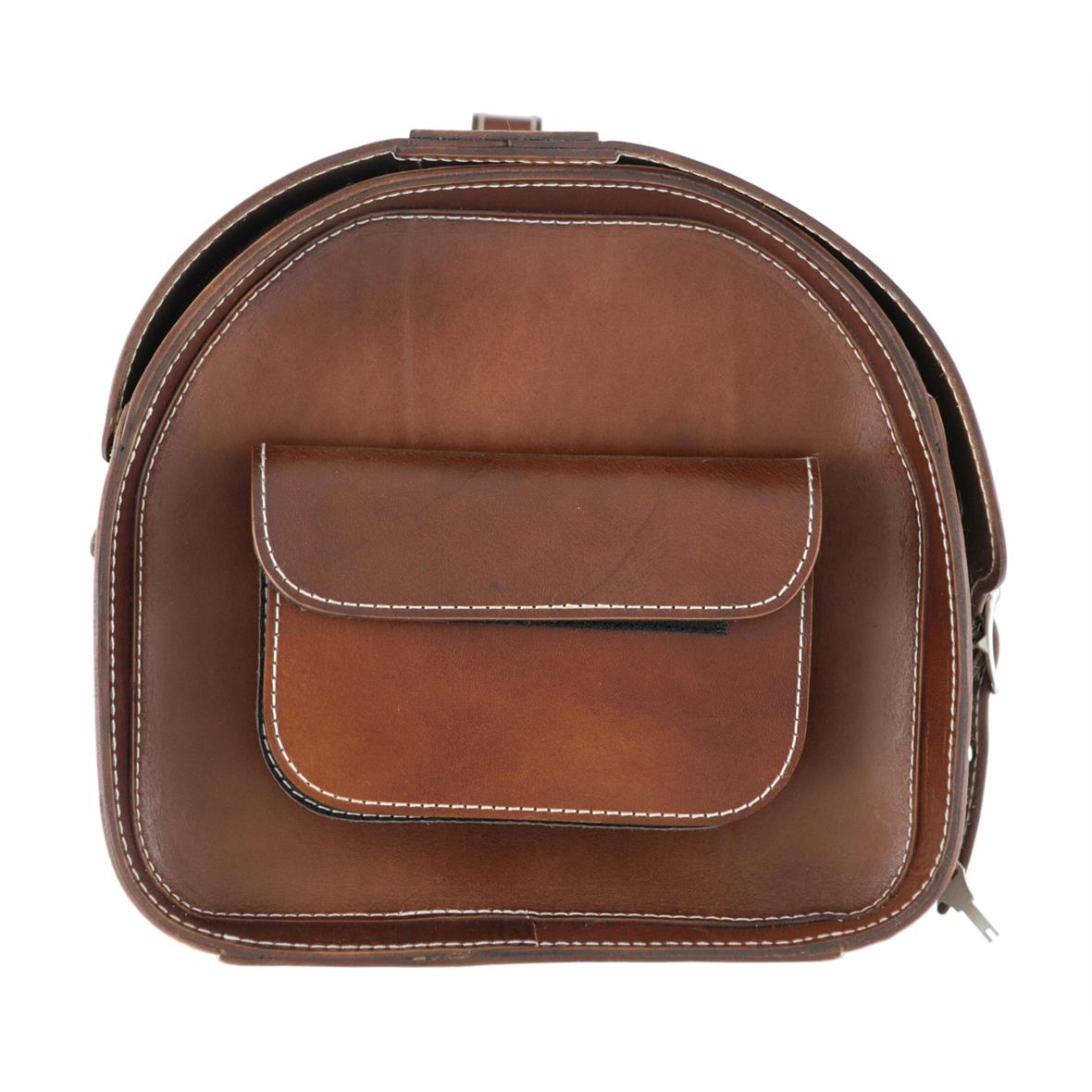 Valise en cuir "Classic" pour Vespa - marron