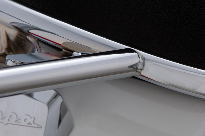 Porte-bagages avant pour Vespa LX /LXV /S 50-150ccm, pliable, chrome