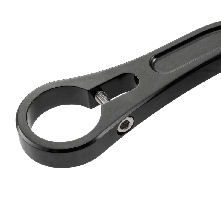 Rétroviseur d'extrémité de guidon pour Vespa, gauche ou droite, rond, noir brillant