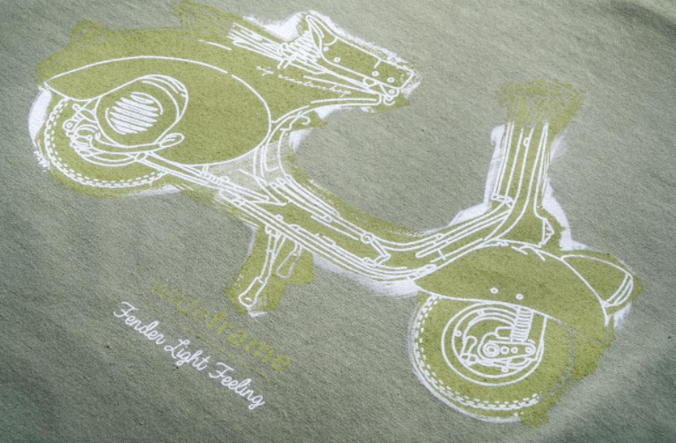 T-Shirt "Faro Basso Fender Light Feeling", vert olive pour homme
